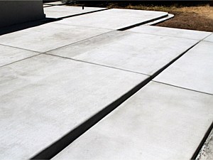 Sunroom foundation & walkway
