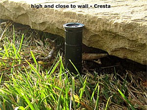 Wall irrigation defect