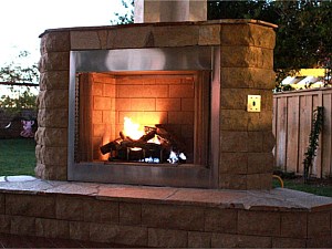Fireplace w/ Highland stone