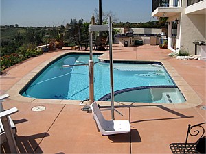 Pool entry lift