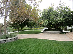 Estate entryway landscape 2