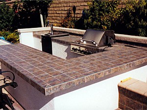 BBQ entertainment counter