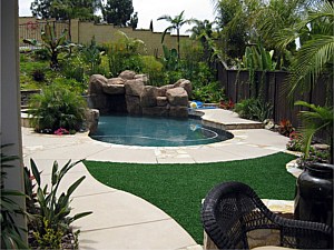 Acid wash pool deck